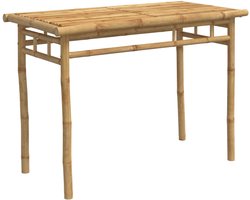 vidaXL - Tuintafel - 110x55x75 - cm - bamboe