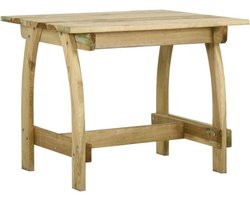 vidaXL - Tuintafel - 110x74x75 - cm - geïmpregneerd - grenenhout