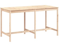 vidaXL - Tuintafel - 203,5x90x110 - cm - massief - grenenhout