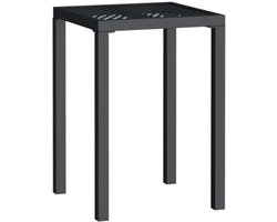 vidaXL - Tuintafel - 50x50x72 - cm - staal - antracietkleurig