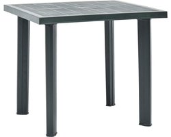 vidaXL - Tuintafel - 80x75x72 - cm - kunststof - groen