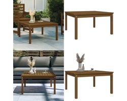 vidaXL Tuintafel 82,5x82,5x45 cm massief grenenhout honingbruin - Tuintafel - Tuintafels - Tuin Tafel - Bijzettafel