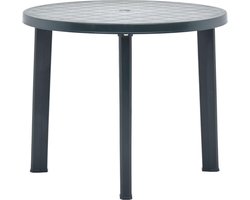 vidaXL - Tuintafel - 89 - cm - kunststof - groen