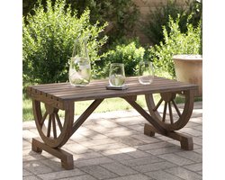 vidaXL - Tuintafel - 90x50x40 - cm - massief - vurenhout
