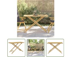 vidaXL Tuintafel - Bamboetafel - Tuintafel inklapbaar 110x55x75 cm bamboe - Buitentuin - Balkontafel - Klaptafel