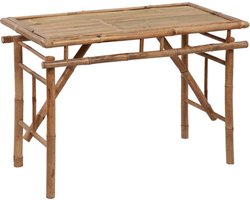 vidaXL - Tuintafel - inklapbaar - 115x50x75 - cm - bamboe