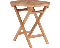 vidaXL - Tuintafel - inklapbaar - 45 - cm - massief - teakhout