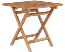 vidaXL - Tuintafel - inklapbaar - 45x45x45 - cm - massief - teakhout