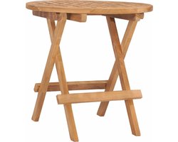vidaXL - Tuintafel - inklapbaar - 50x50x50 - cm - massief - teakhout