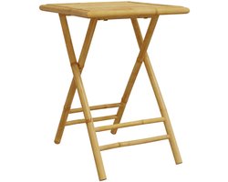 vidaXL - Tuintafel - inklapbaar - 55x55x75 - cm - bamboe