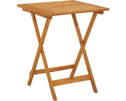 vidaXL - Tuintafel - inklapbaar - 60x60x75 - cm - massief - acaciahout