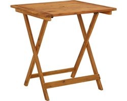 vidaXL - Tuintafel - inklapbaar - 70x70x75 - cm - massief - acaciahout