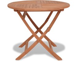 vidaXL - Tuintafel - inklapbaar - 85x76 - cm - massief - teakhout