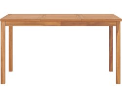 vidaXL Tuintafel - Massief Teakhout - 140x80x77cm