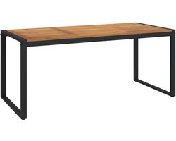 vidaXL - Tuintafel - met - U-vormige - poten - 180x90x75 - cm - massief - acaciahout