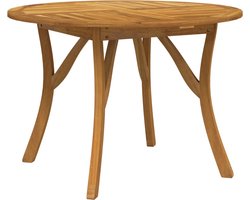 vidaXL - Tuintafel - Ø - 110 - cm - massief - acaciahout
