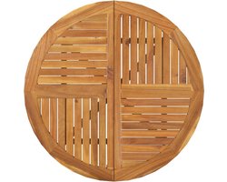 vidaXL - Tuintafel - Ø - 85 - cm - massief - acaciahout