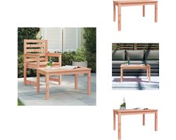 vidaXL Tuintafel - Tuintafels - Tuin Tafel - Bijzettafel - Tuintafel 82,5x50,5x45 cm massief douglashout