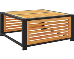 vidaXL Tuintafel - Tuintafels - Tuinsalontafel - Tuinbijzettafel - Tuintafel 68x68x30 cm massief acaciahout