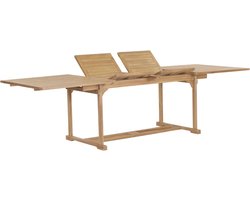 vidaXL - Tuintafel - verlengbaar - 180-280x100x75 - cm - massief - teakhout
