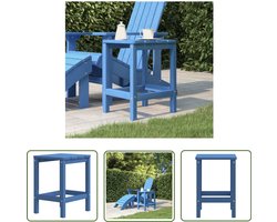 vidaXL Tuintafels - Tuinstoel - Tuintafel Adirondack 38x38x46 cm HDPE aquablauw - Buitentafel - Outdoor Furniture - Lounge Set