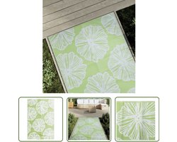 vidaXL Tuintapijt - Buitenkleed - Buitenkleed ARAKIL 120x180 cm PP groen - Patio Dekens - Groene Kleur - Polypropeen