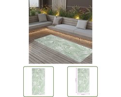 vidaXL Tuintapijt - Buitenkleed - Buitenkleed ARAKIL 80x150 cm polypropeen groen - Terraskleed - Outdoor Tapijten - Groen Tapijt