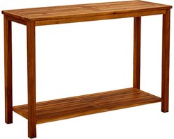vidaXL - Tuinwandtafel - 110x40x75 - cm - massief - acaciahout