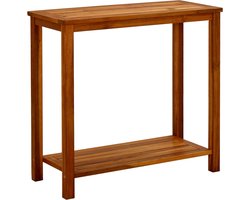 vidaXL - Tuinwandtafel - 80x35x75 - cm - massief - acaciahout