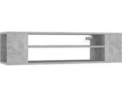 vidaXL - Tv-hangmeubel - 100x30x26,5 - cm - bewerkt - hout - betongrijs