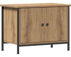 vidaXL - TV - Kast - 60 - x - 35 - x - 45 - cm - Artisan - Eiken - Bewerkt - hout