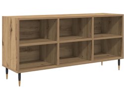 vidaXL - TV - Kast - Artisan - Eiken - 103,5 - x - 30 - x - 50 - cm - Bewerkt - hout
