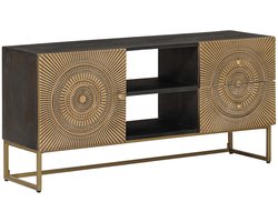 vidaXL - TV - Kast - met - lade - met - plank - met - opslag - Koper - 105 - x - 30 - x - 50 - cm