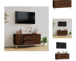 vidaXL Tv-kast - Tv-kasten - Tv-meubel - Hifi-meubel - Tv-meubel 102x44,5x50 cm bewerkt hout bruin eikenkleur