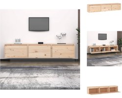 vidaXL Tv-kast - Tv-kasten - Tv-meubel - Hifi-meubel - Tv-meubelen 3 st massief grenenhout