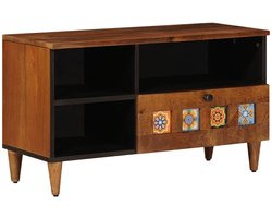vidaXL - TV - Kast - Walnotenhout - 80 - x - 33 - x - 46 - cm - Massief - Mango - Hout