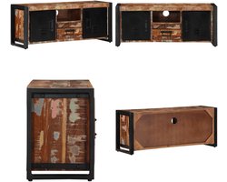 vidaXL Tv-meubel 100x30x40 cm massief gerecycled hout - Tv-meubel - Tv-kasten - Tv-standaard - Tv-dressoir