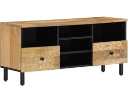 vidaXL - Tv-meubel - 100x33x46 - cm - massief - mangohout