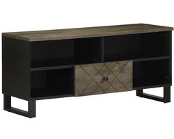 vidaXL - Tv-meubel - 100x33x46 - cm - massief - mangohout - zwart
