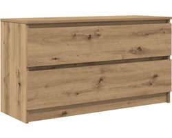 vidaXL Tv-meubel - 100x35x54 cm - Artisanaal eiken Tv-meubel - Tv-kasten - Tv-standaard - Tv-meubel