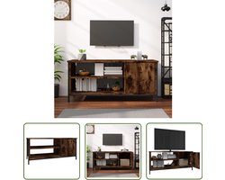vidaXL Tv-meubel - 100x40x45 cm - Gerookt Eikenhout Tv-meubel - Mediakas - Salontafel - Houten Meubels - Bruine Meubels