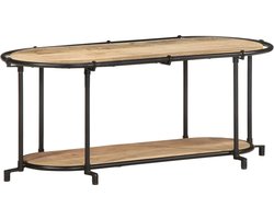 vidaXL Tv-meubel - 100x42x40 cm - Mangohout en IJzer