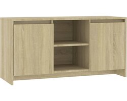 vidaXL - Tv-meubel - 102x37,5x52,5 - cm - bewerkt - hout - sonoma - eikenkleurig