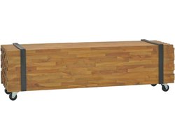 vidaXL - Tv-meubel - 110x30x32,5 - cm - massief - teakhout