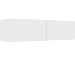 vidaXL - Tv-meubel - 120x30x30 - cm - bewerkt - hout - wit