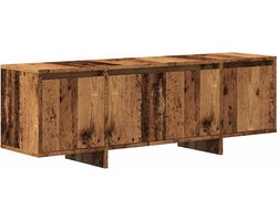 vidaXL - Tv-meubel - 120x30x40,5 - cm - bewerkt - hout - oud - houtkleurig