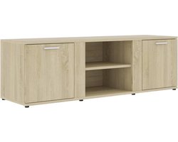 vidaXL - Tv-meubel - 120x34x37 - cm - bewerkt - hout - sonoma - eikenkleurig