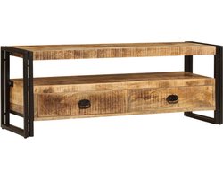 vidaXL - Tv-meubel - 120x35x45 - cm - massief - mangohout