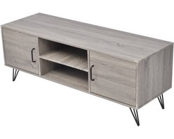 vidaXL - Tv-meubel - 120x40x45 - cm - grijs