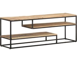 vidaXL - Tv-meubel - 130x30x45 - cm - ruw - mangohout